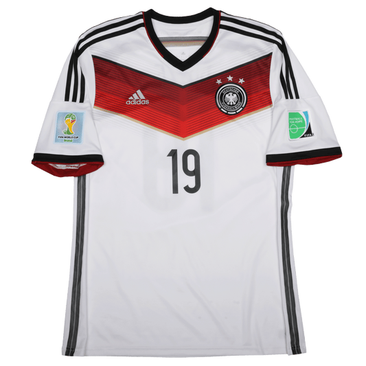 Germany 2014-15 Home Jersey Mario Gotze #19 2014 World Cup Kit - (9/10) - L