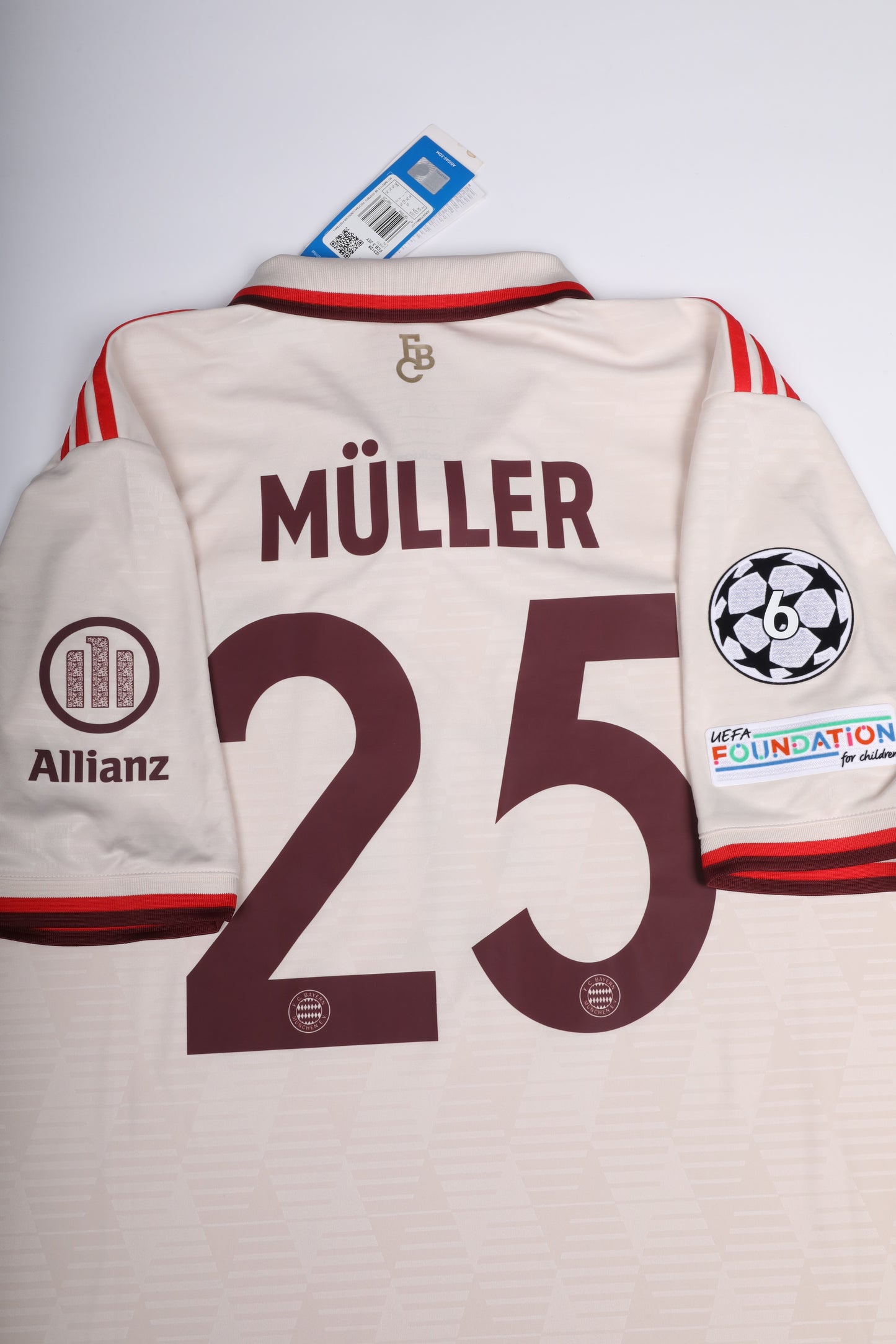 Bayern Munich 2024-25 Third Jersey Thomas Muller #25 UCL Kit - XL *BNWT*