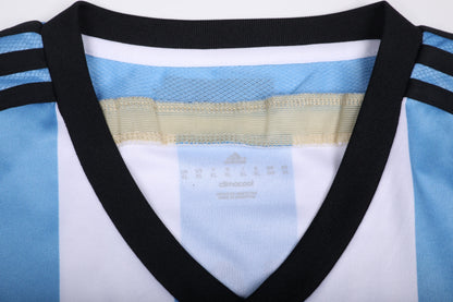 Argentina 2014 Home Jersey Lionel Messi #10 World Cup vs Netherlands Kit - (9/10) - XL