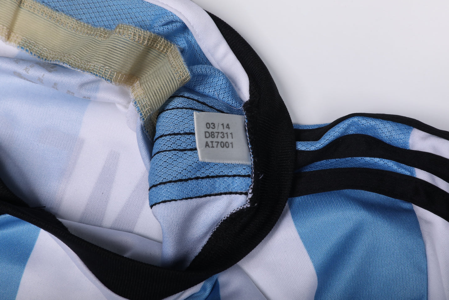 Argentina 2014 Home Jersey Lionel Messi #10 World Cup vs Netherlands Kit - (9/10) - XL