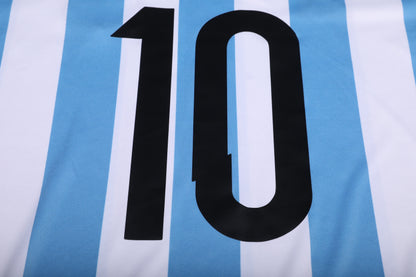 Argentina 2014 Home Jersey Lionel Messi #10 World Cup vs Netherlands Kit - (9/10) - XL