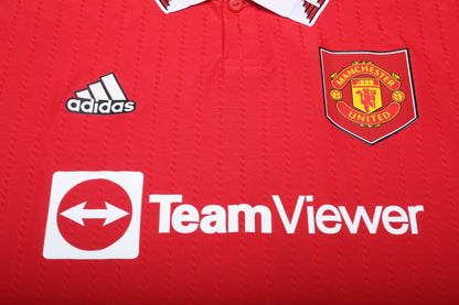 Manchester United 2022-23 Authentic Home Ronaldo #7 Kit - (9/10) - XL