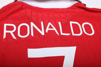 Manchester United 2022-23 Authentic Home Ronaldo #7 Kit - (9/10) - XL