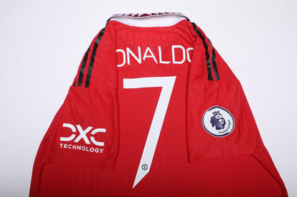 Manchester United 2022-23 Authentic Home Ronaldo #7 Kit - (9/10) - XL