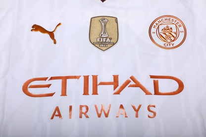 Manchester City 2023-24 Authentic Away Julian Alvarez #19 UCL Kit - L *BNWOT*