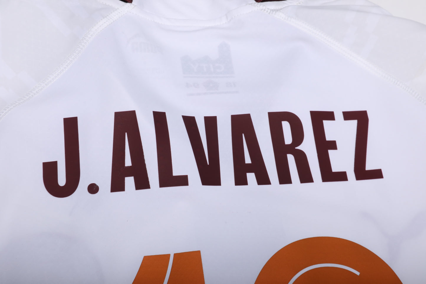 Manchester City 2023-24 Authentic Away Julian Alvarez #19 UCL Kit - L *BNWOT*