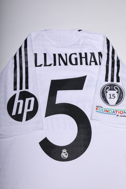 Real Madrid CF 2024-25 Authentic Bellingham #5 UCL Kit - L *BNWT*