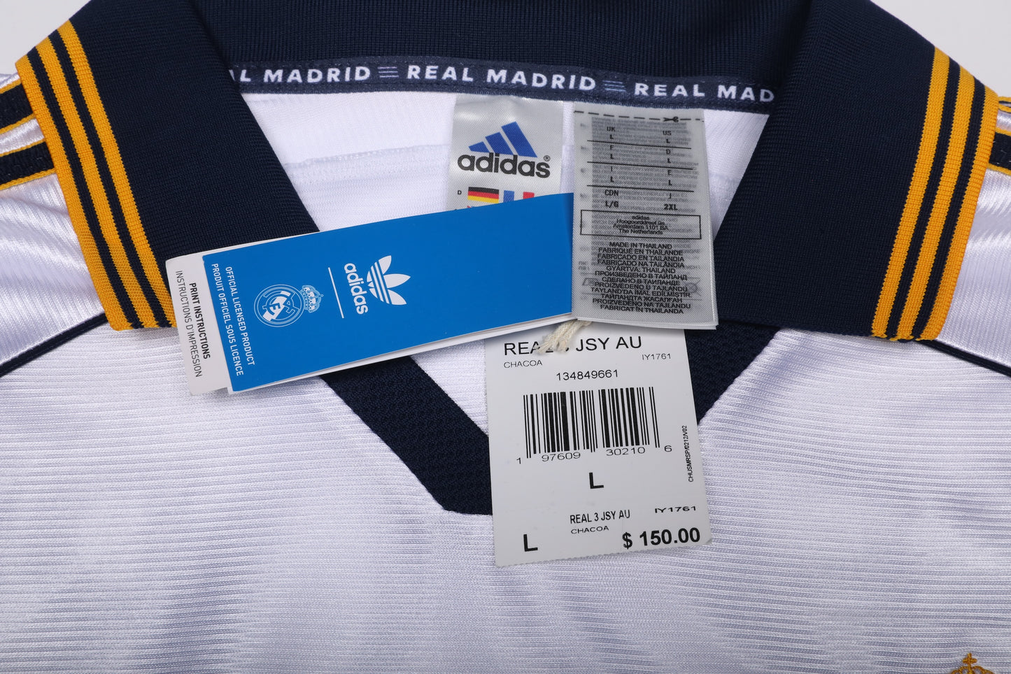 Real Madrid CF 1999-00 Home Jersey Seedorf #10 UCL Kit (2024 Reissue) - L *BNWT*