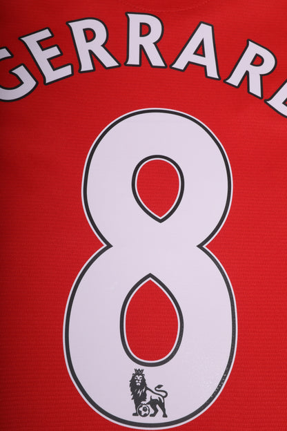 Liverpool FC 2013-14 Home Jersey Steven Gerrard #8 Kit - (7/10) - M