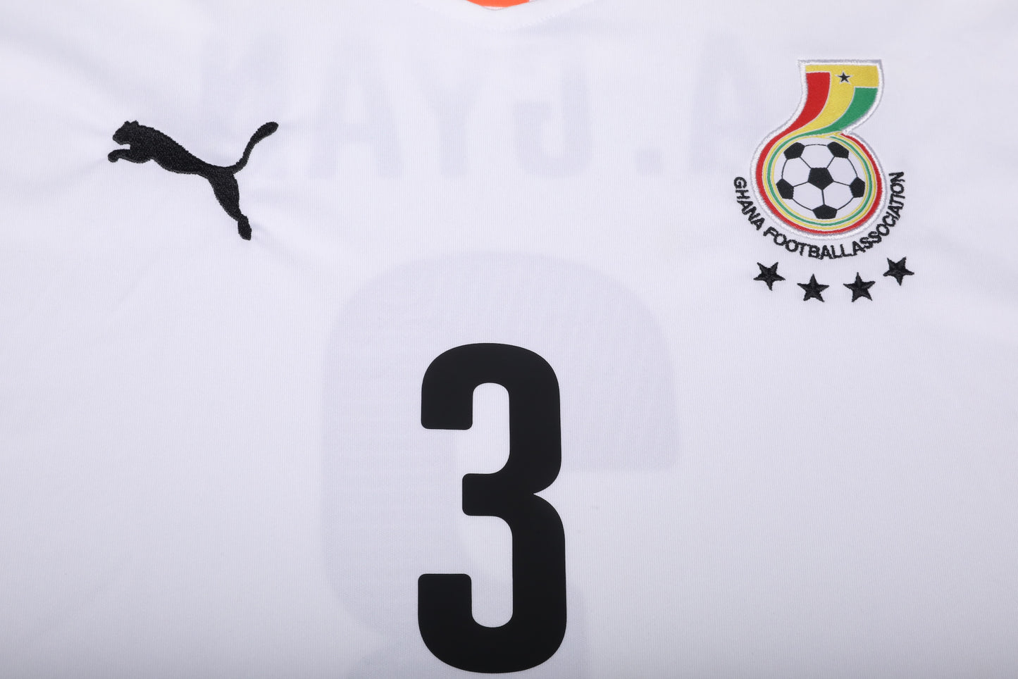 Ghana 2014-15 Home Jersey Asamoah Gyan #3 Kit - (9/10) - L