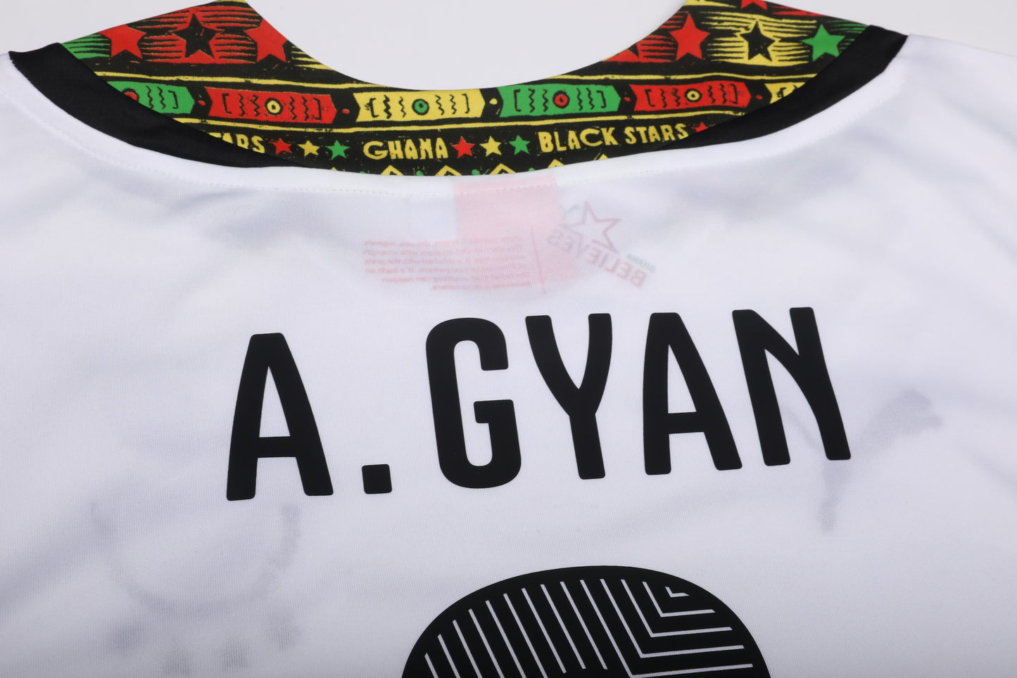 Ghana 2014-15 Home Jersey Asamoah Gyan #3 Kit - (9/10) - L