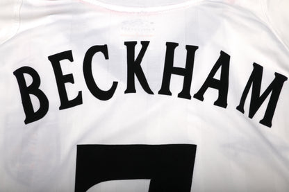 England 2001-03 Home Beckham #7 2002 World Cup vs Brazil Kit - (7.5/10) - XL