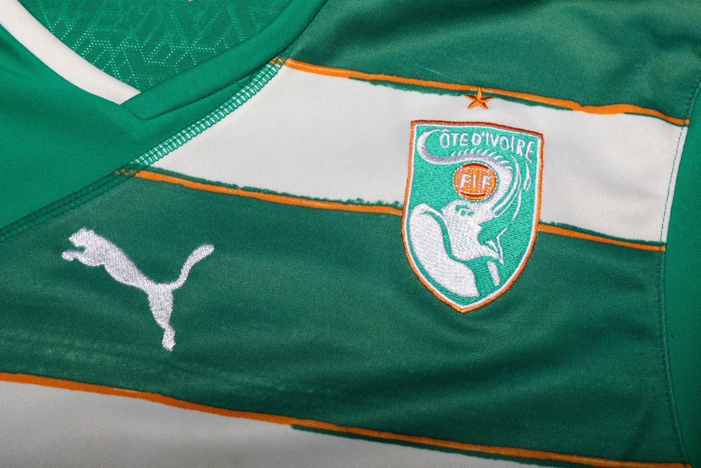 Ivory Coast 2010-11 Away Jersey Didier Drogba #11 Kit - (6/10) - M