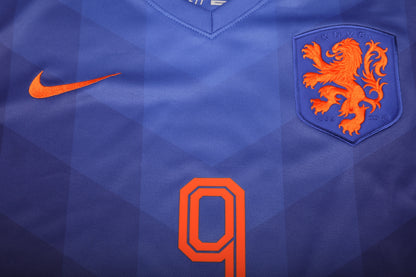 Netherlands 2014-15 Away Jersey Van Persie #9 World Cup Kit - (9/10) - L