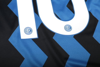 Inter Milan 2020-21 Home Jersey Lautaro #10 Kit - (9/10) - L