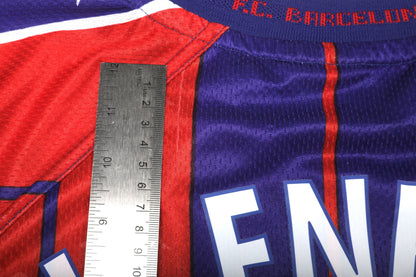 FC Barcelona 1997-98 Home Jersey Luis Enrique #21 Kit - (7/10) - XL