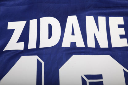 France 1994-96 Home Jersey Zidane #10 Kit - (7.5/10) - M