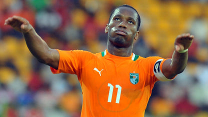 Ivory Coast 2012-13 Home Jersey Didier Drogba #11 Kit - (9/10) - L