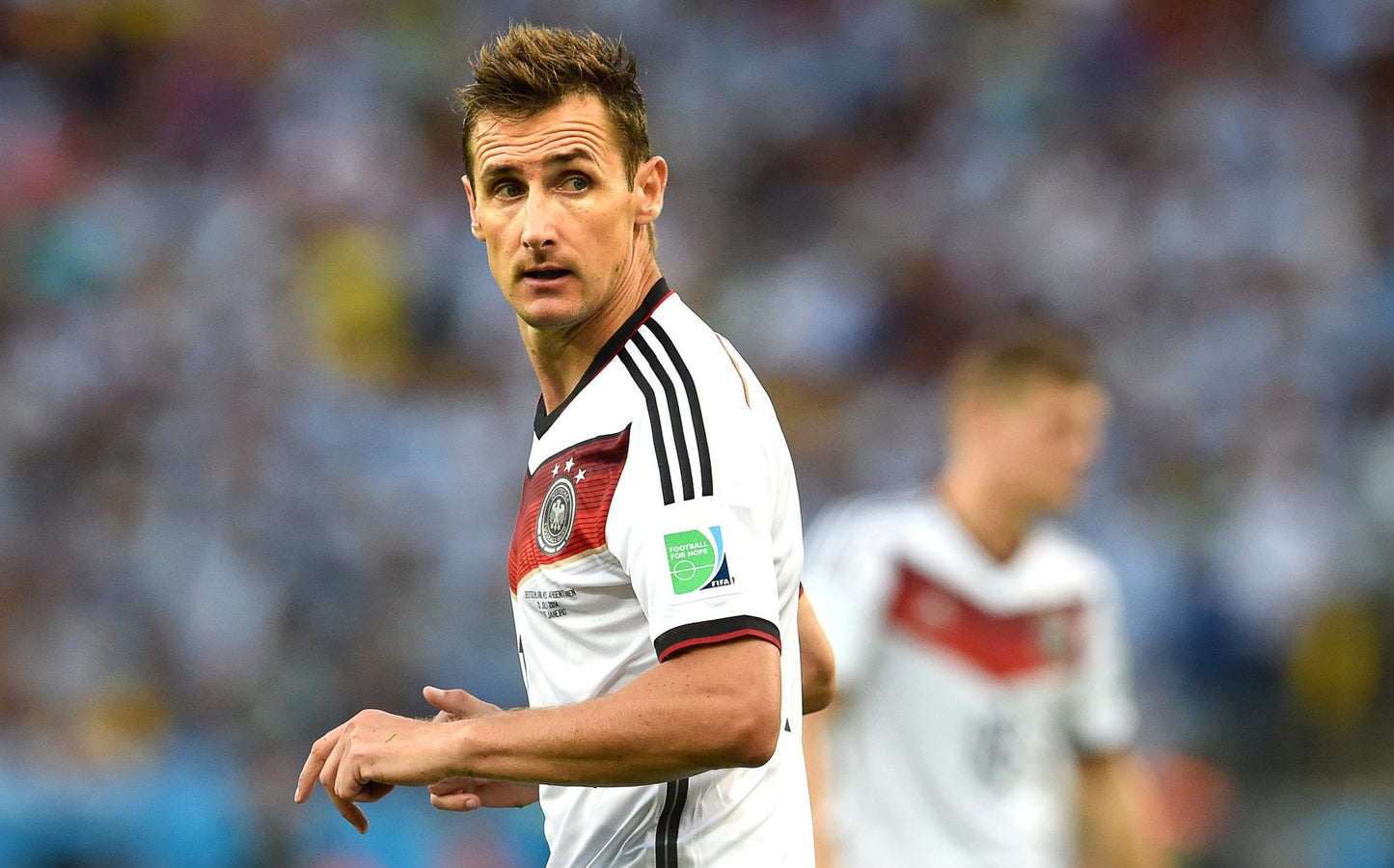 Germany 2014-15 Home Jersey Klose #11 2014 World Cup Kit - (9/10) - XL