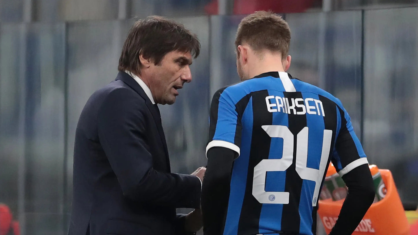 Inter Milan 2019-20 Home Jersey Eriksen #24 Kit - (8.5/10) - M