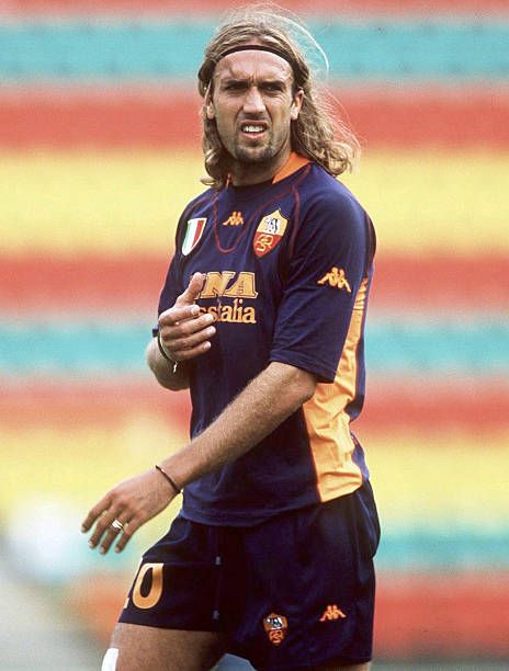 AS Roma 2001-02 Third Jersey Batistuta #20 L/S Kit - (8/10) - M