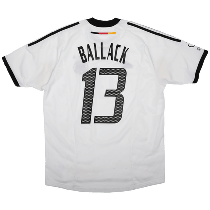 Germany 2002-04 Home Jersey Ballack #13 Kit - (6/10) - L