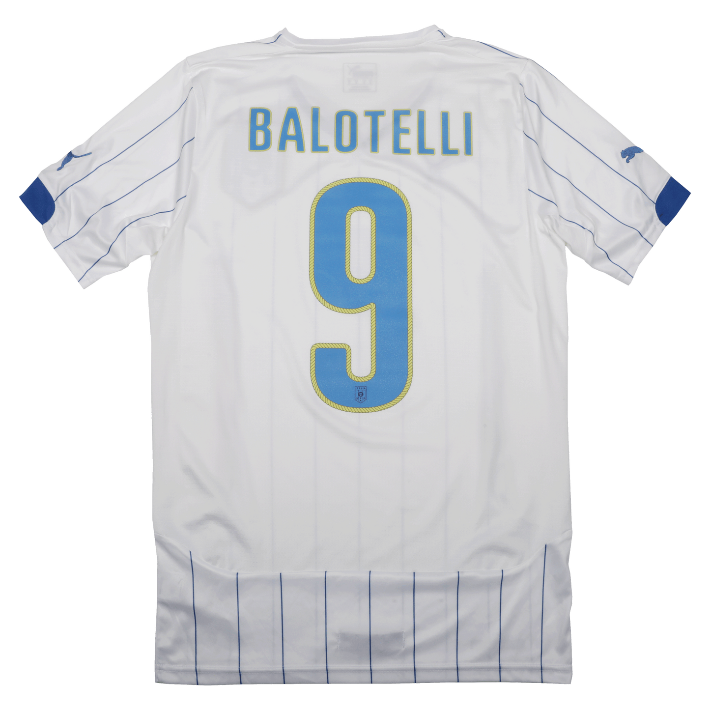 Italy FIGC 2014-15 Away Jersey Balotelli #9 Kit - M *BNWT*