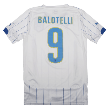 Italy FIGC 2014-15 Away Jersey Balotelli #9 Kit - M *BNWT*