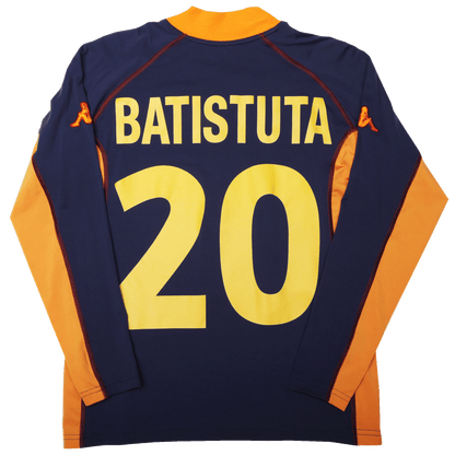 AS Roma 2001-02 Third Jersey Batistuta #20 L/S Kit - (8/10) - M