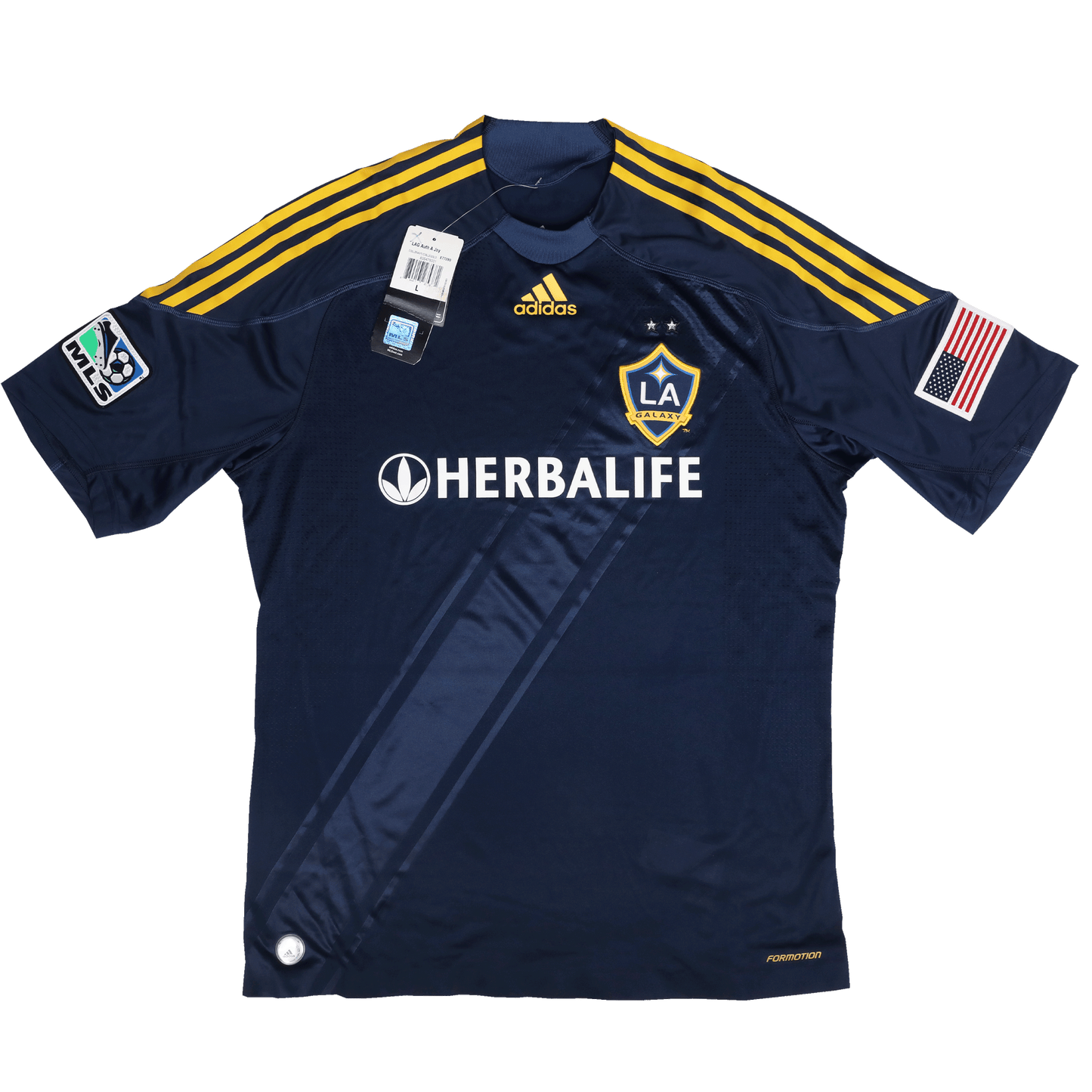 LA Galaxy 2009-11 Away Authentic Jersey David Beckham #23 FORMOTION Kit - L *BNWT*
