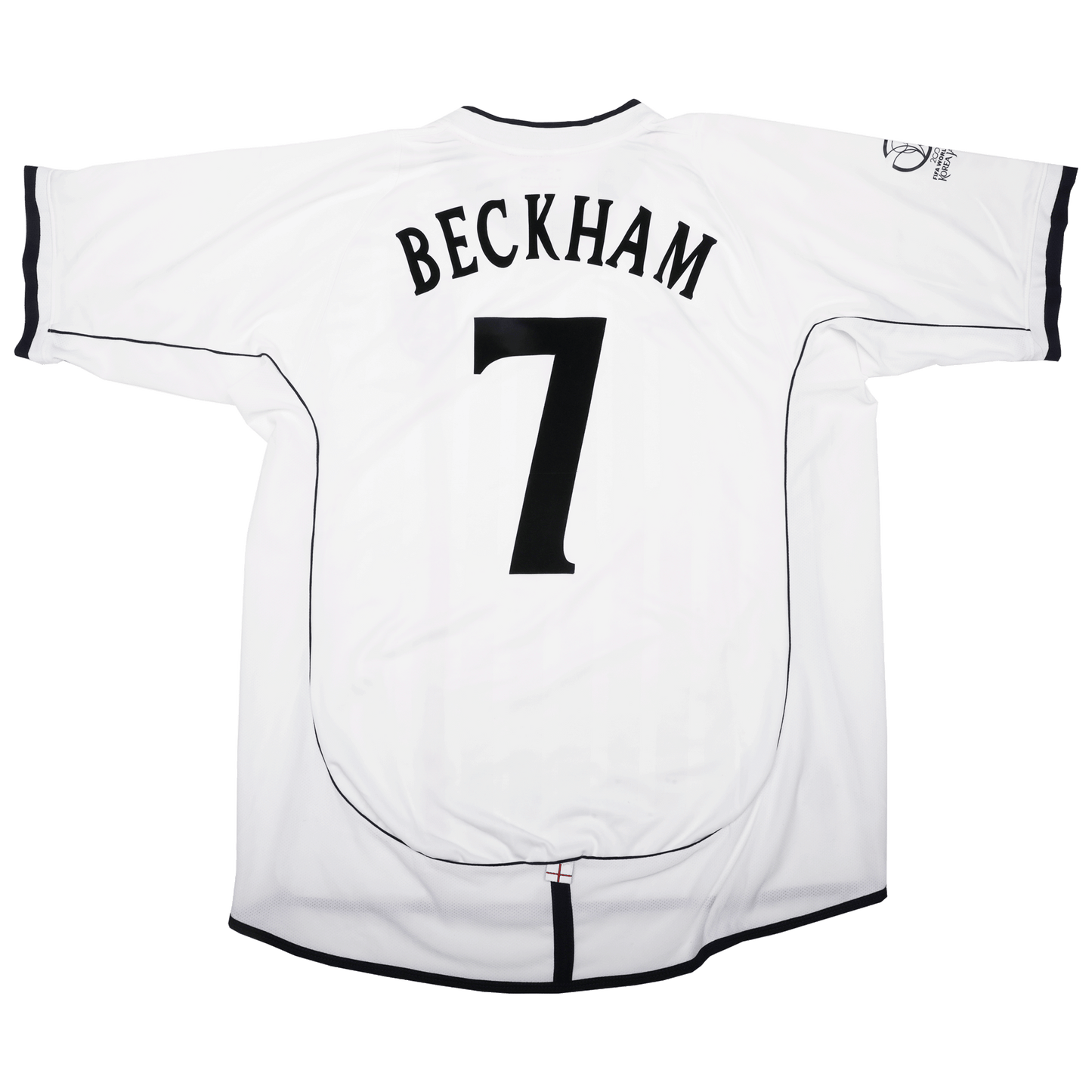 England 2001-03 Home Beckham #7 2002 World Cup vs Brazil Kit - (7.5/10) - XL