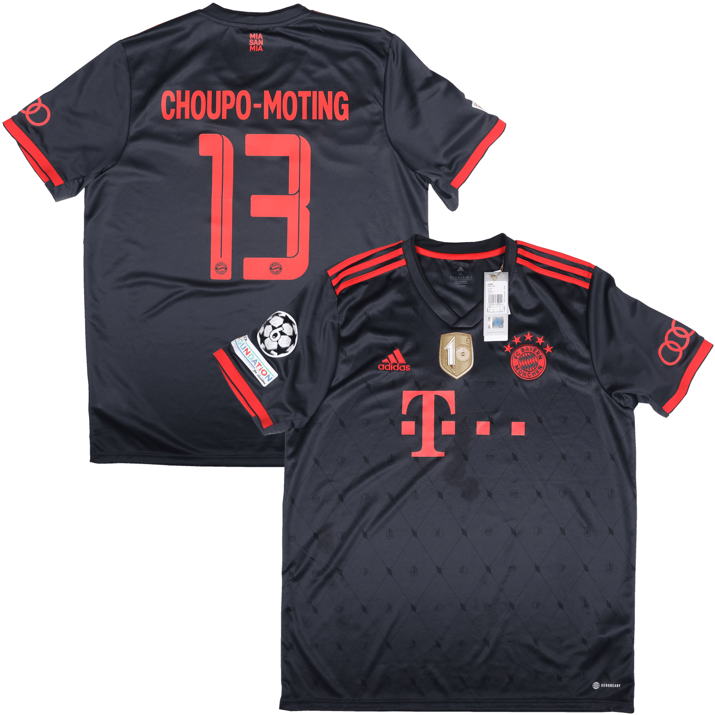 Bayern Munich 2022-23 Third Jersey Choupo-Moting #13 UCL Kit - (6/10) - XL