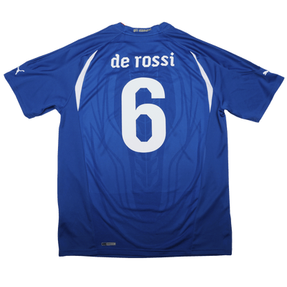 Italy 2010-12 Home Jersey De Rossi #6 Kit - (8.5/10) - XL