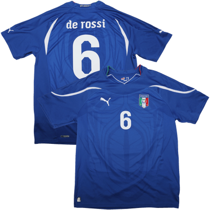 Italy 2010-12 Home Jersey De Rossi #6 Kit - (8.5/10) - XL