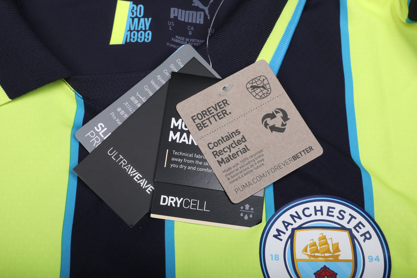 Manchester City 2024-25 Authentic Away Jeremy Doku #11 Kit - L *BNWT*