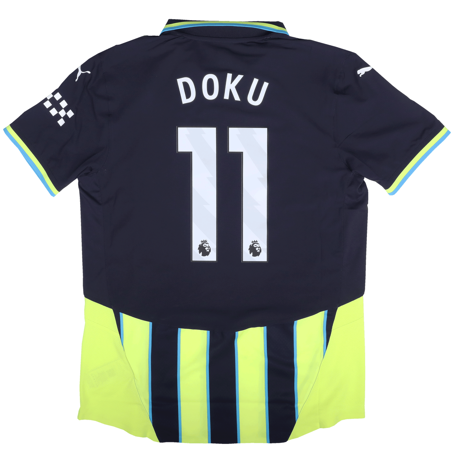 Manchester City 2024-25 Authentic Away Jeremy Doku #11 Kit - L *BNWT*