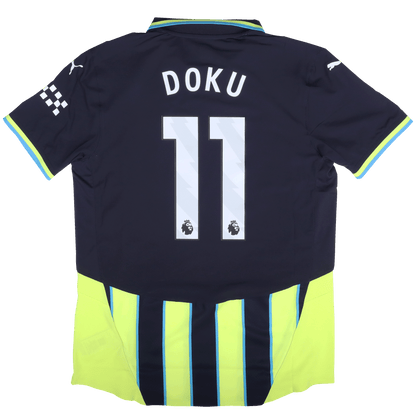 Manchester City 2024-25 Authentic Away Jeremy Doku #11 Kit - L *BNWT*