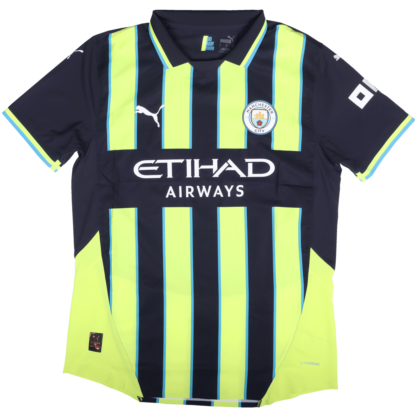 Manchester City 2024-25 Authentic Away Jeremy Doku #11 Kit - L *BNWT*