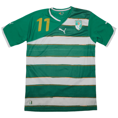 Ivory Coast 2010-11 Away Jersey Didier Drogba #11 Kit - (6/10) - M