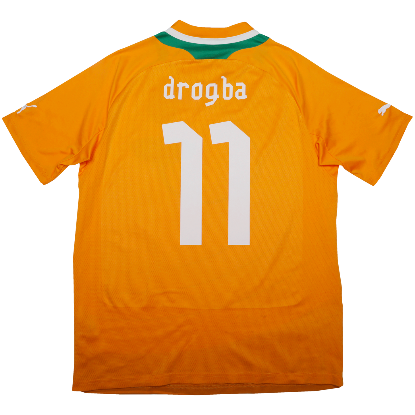 Ivory Coast 2012-13 Home Jersey Didier Drogba #11 Kit - (9/10) - L