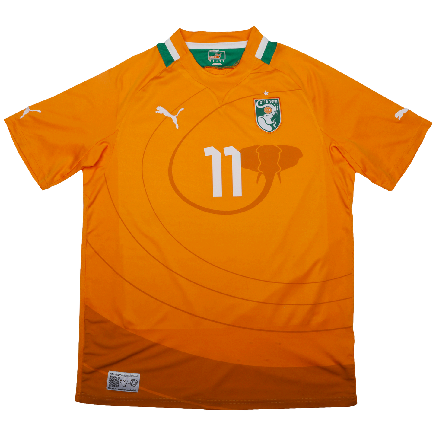Ivory Coast 2012-13 Home Jersey Didier Drogba #11 Kit - (9/10) - L