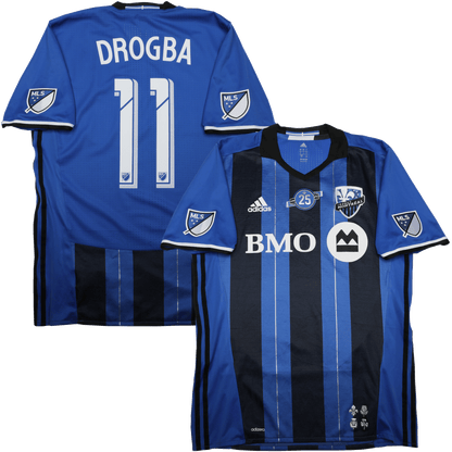 Montreal Impact 2017-18 Authentic Home Jersey Drogba #11 25th Anniversary Kit - (7/10) - L