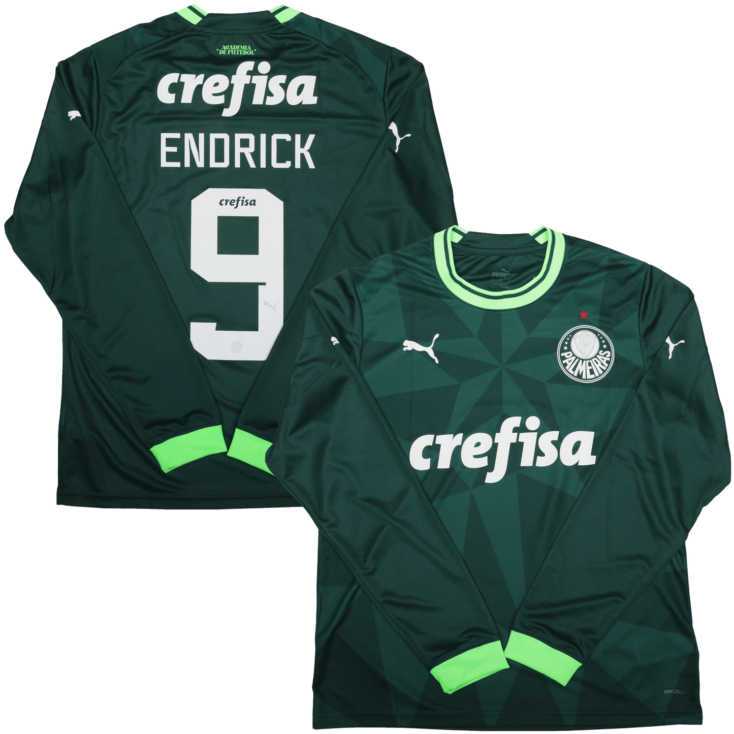 Palmeiras 2023 Home Jersey Endrick #9 L/S Kit - L *BNWT*