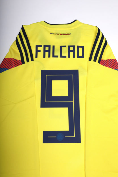 Colombia 2018 Home Jersey Radamel Falcao 9 L/S Kit - XL *BNWT*