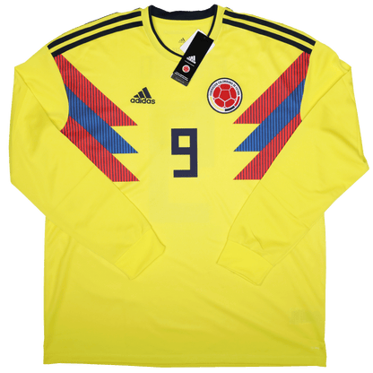 Colombia 2018 Home Jersey Radamel Falcao 9 L/S Kit - XL *BNWT*