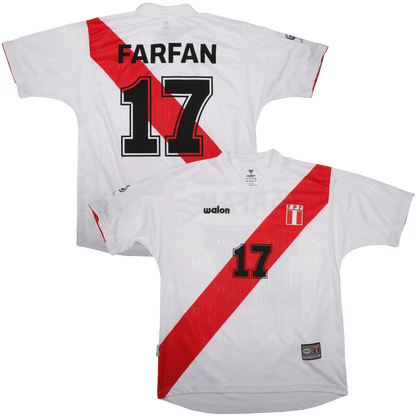 Peru 2004-06 Home Jersey Jefferson Farfan #10 World Cup Qualifiers Kit - (8/10) - L