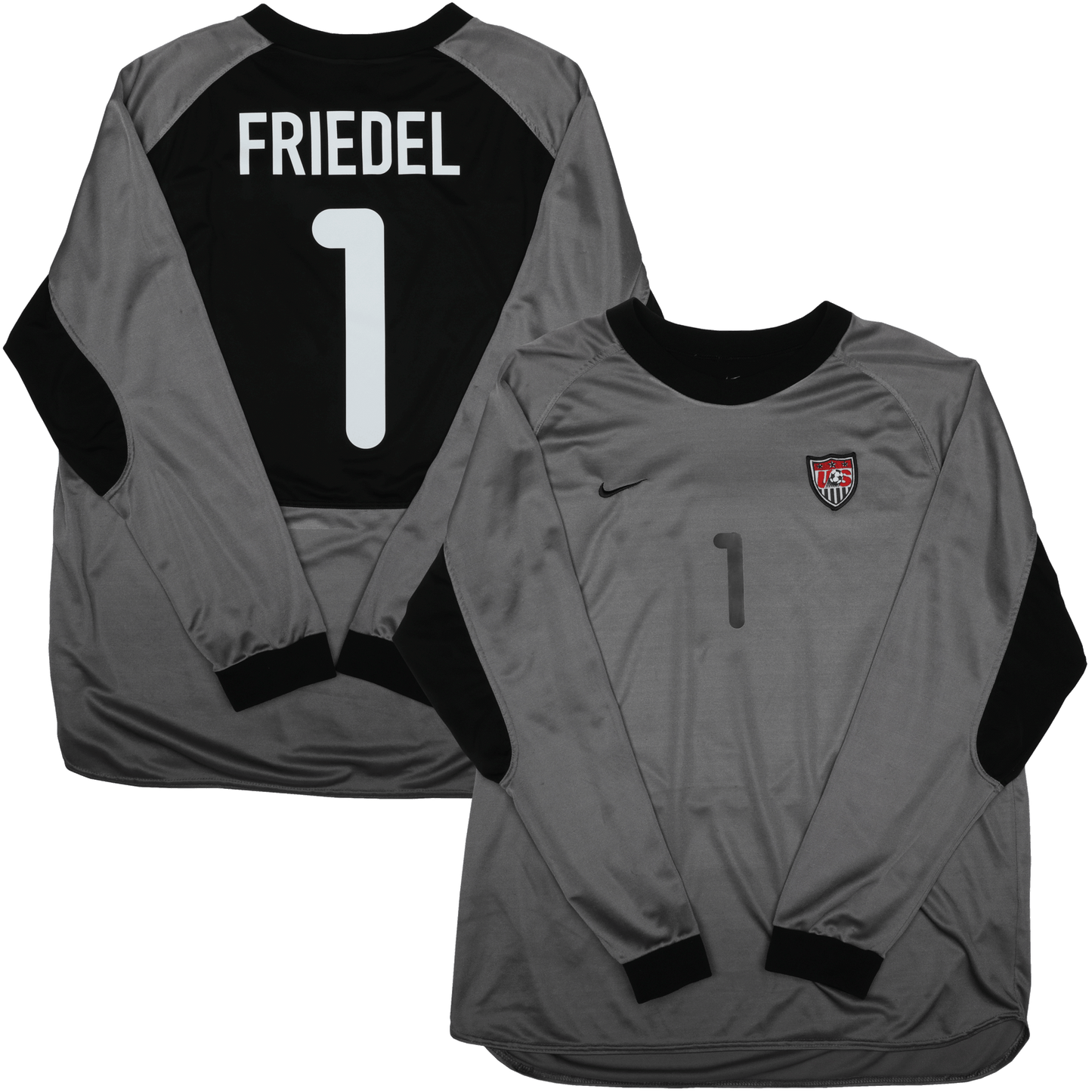 USMNT 2000 GK Jersey Brad Friedel #1 Silver/Black Kit - (7/10) - XL
