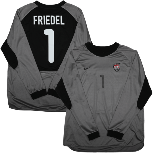 USMNT 2000 GK Jersey Brad Friedel #1 Silver/Black Kit - (7/10) - XL