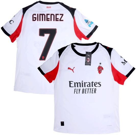AC Milan 2025-26 Authentic Away Santiago Gimenez #7 Kit - L *BNWT*