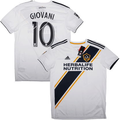 LA Galaxy 2018-20 Home Jersey Giovani #10 Kit - L *BNWT*